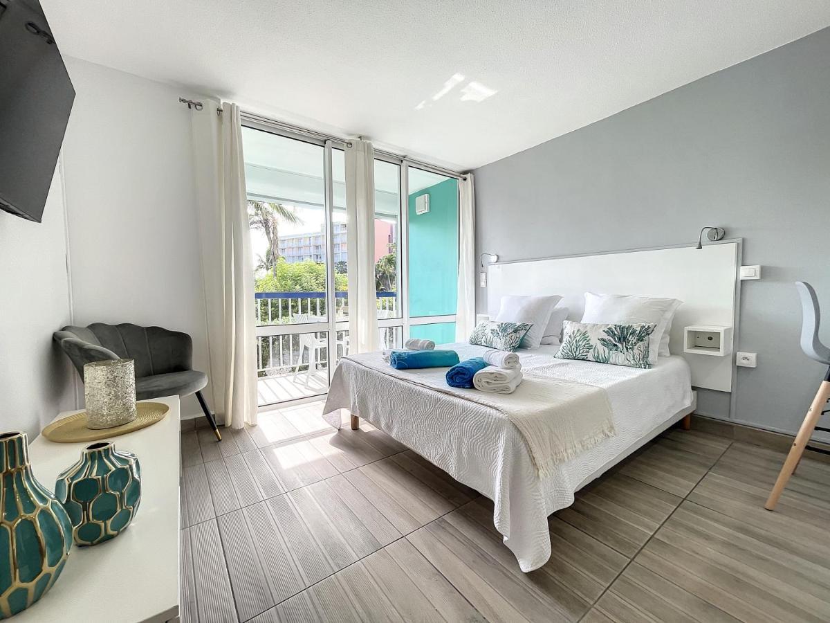 Blue Paradise Studio Avec Acces Privatif Plage Le Gosier  Zewnętrze zdjęcie